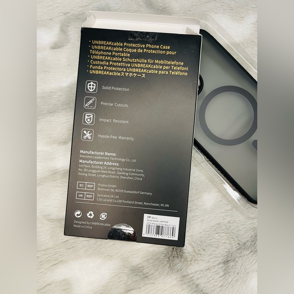 Black 15 pro max Phone Case